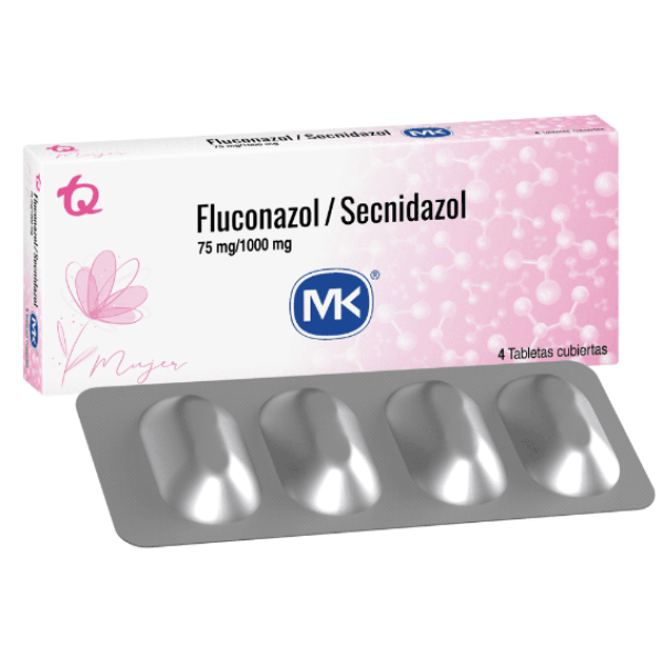 Fluconazol 75 Mg/ Secnidazol 1000 Mg Mk Caja X 4 Tabletas